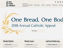 Tablet Screenshot of holyfamilycathedral.org